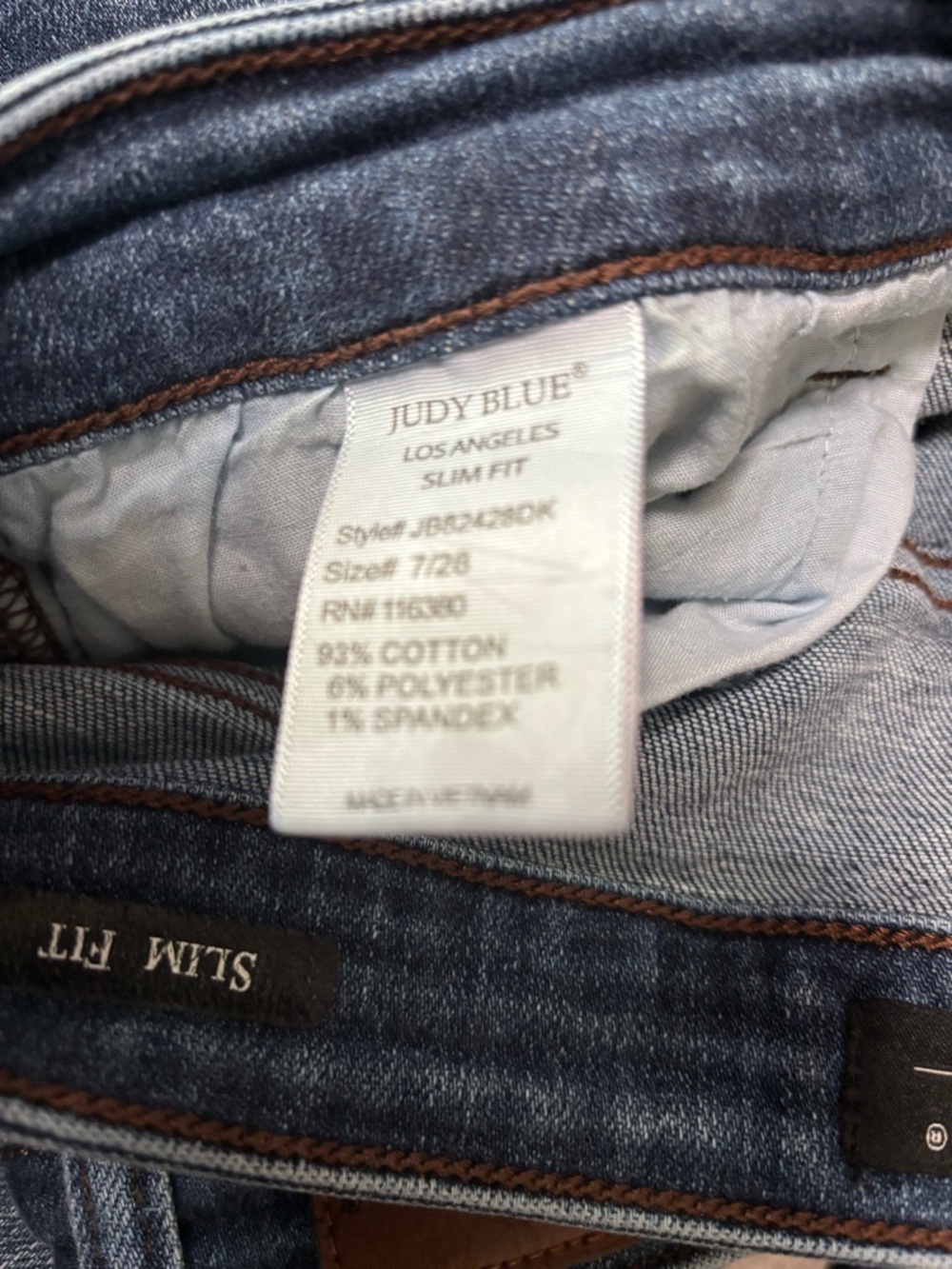 Judy Blue Mid-Wash Skinny Jeans in Indigo - Picture 4 of 4